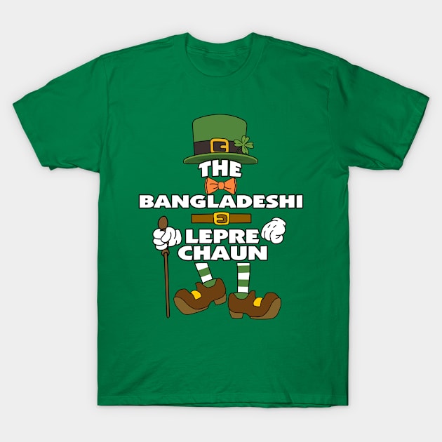 The Bangladeshi Leprechaun St Patrick's Day Celebration Matching Outfits Group Attire T-Shirt by HappyGiftArt